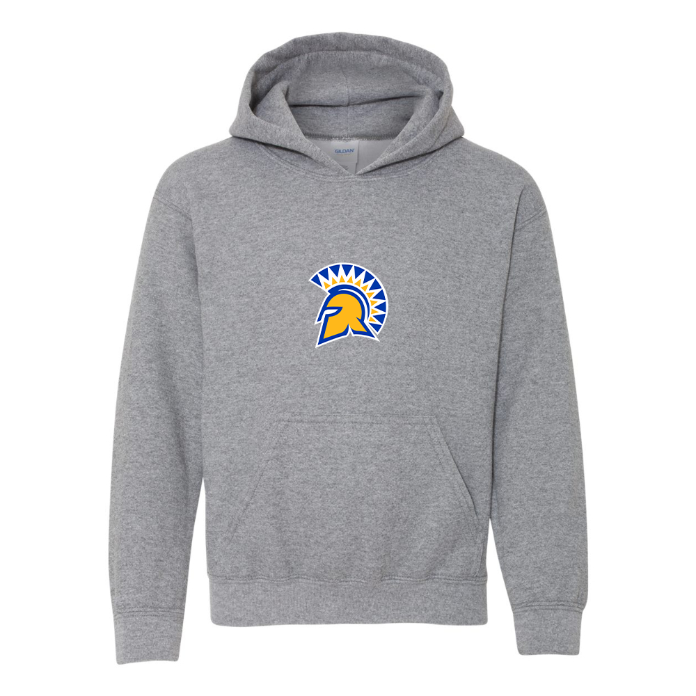 Youth San Jose State Spartans Logo Gildan Heavy Blend  Hooded Sweatshirt