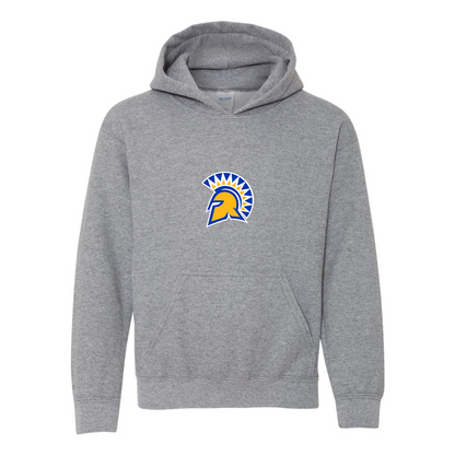 Youth San Jose State Spartans Logo Gildan Heavy Blend  Hooded Sweatshirt
