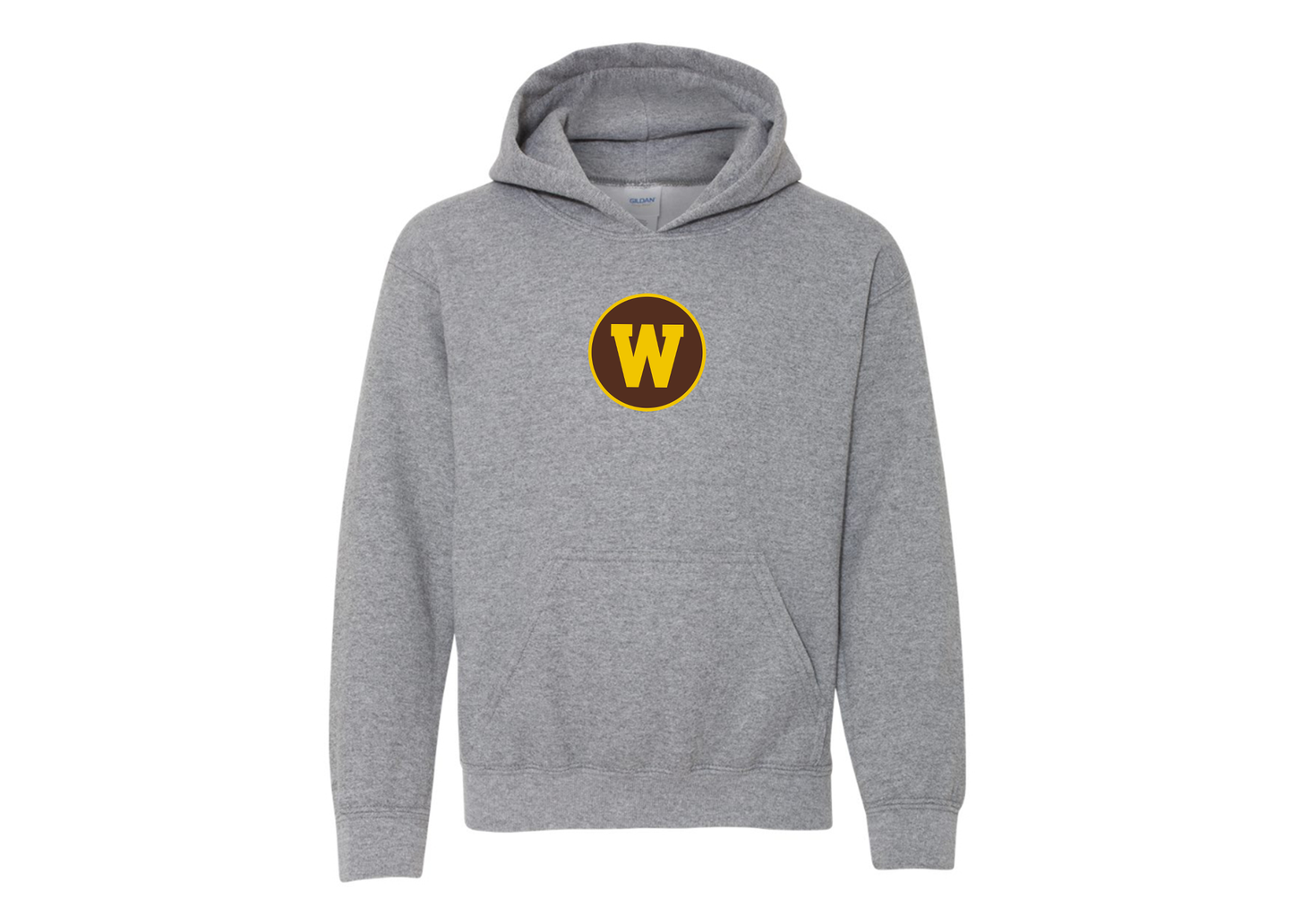 Youth Western Michigan Broncos Gildan Heavy Blend  Hooded Sweatshirt