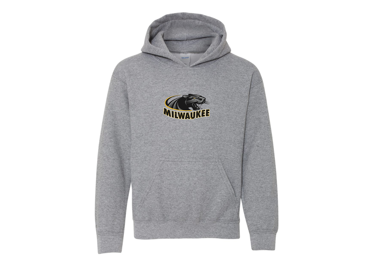 Youth Wisconsin Milwaukee Panthers Gildan Heavy Blend  Hooded Sweatshirt