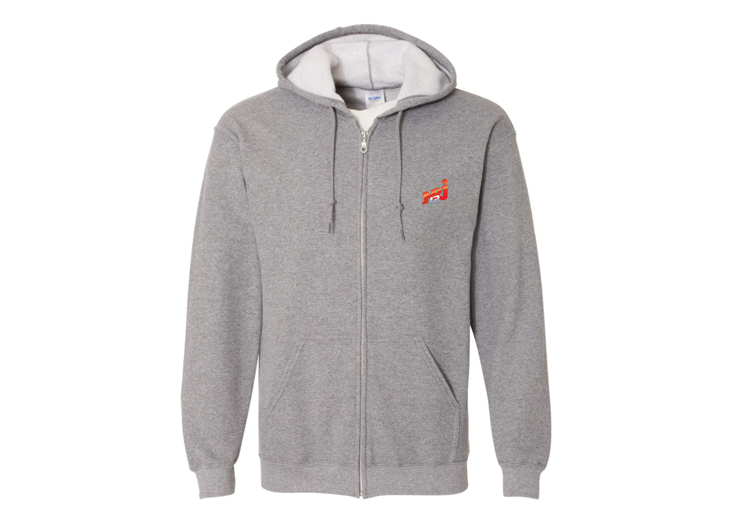Men's NRJ 12 Logo Gildan  Heavy Blend Full Zip Hooded Sweatshirt