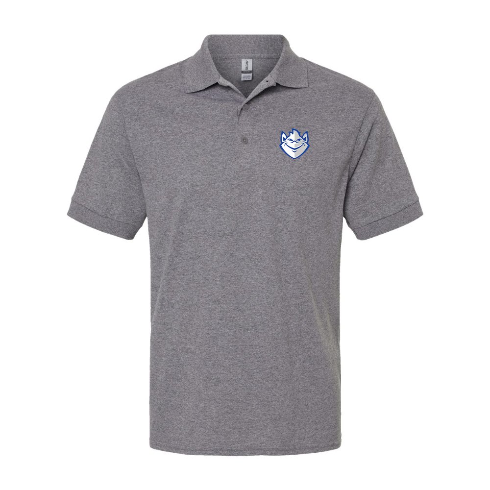 Men's Saint Louis Billikens Logo Gildan Dry Blend Jersey Polo