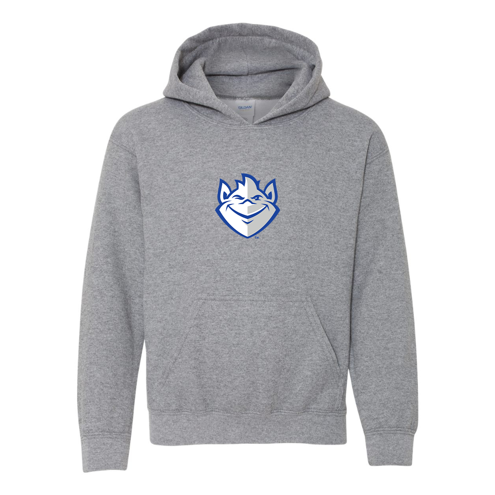Youth Saint Louis Billikens Logo Gildan Heavy Blend  Hooded Sweatshirt