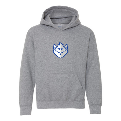 Youth Saint Louis Billikens Logo Gildan Heavy Blend  Hooded Sweatshirt