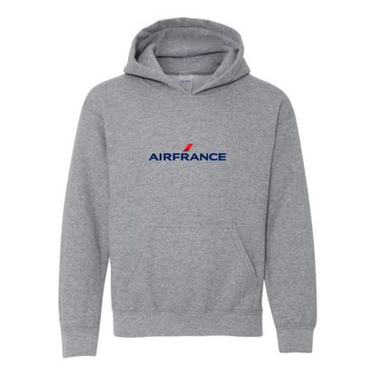 Youth Air France Logo Gildan Heavy Blend  Hooded Sweatshirt