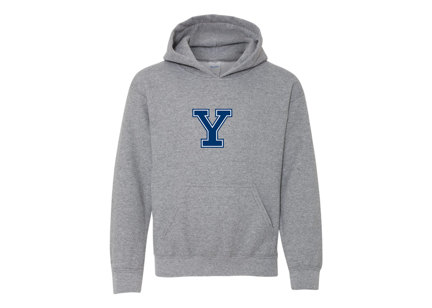 Youth Yale Bulldogs Gildan Heavy Blend  Hooded Sweatshirt