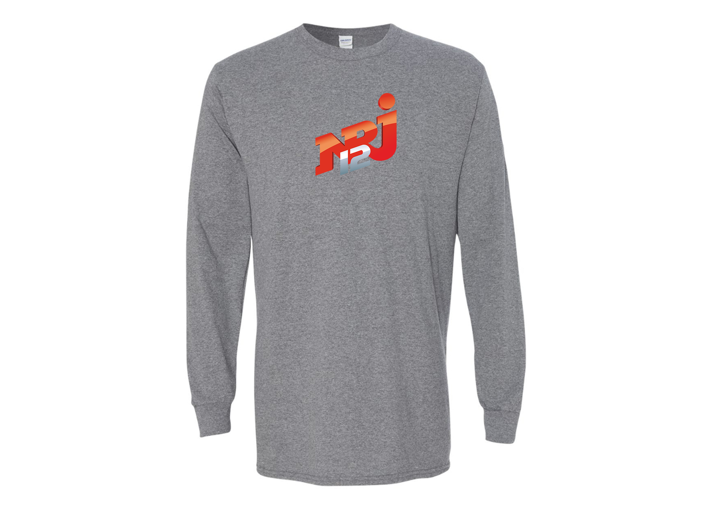 Men's NRJ 12 Logo Gildan Heavy Cotton Long Sleeve T-Shirt