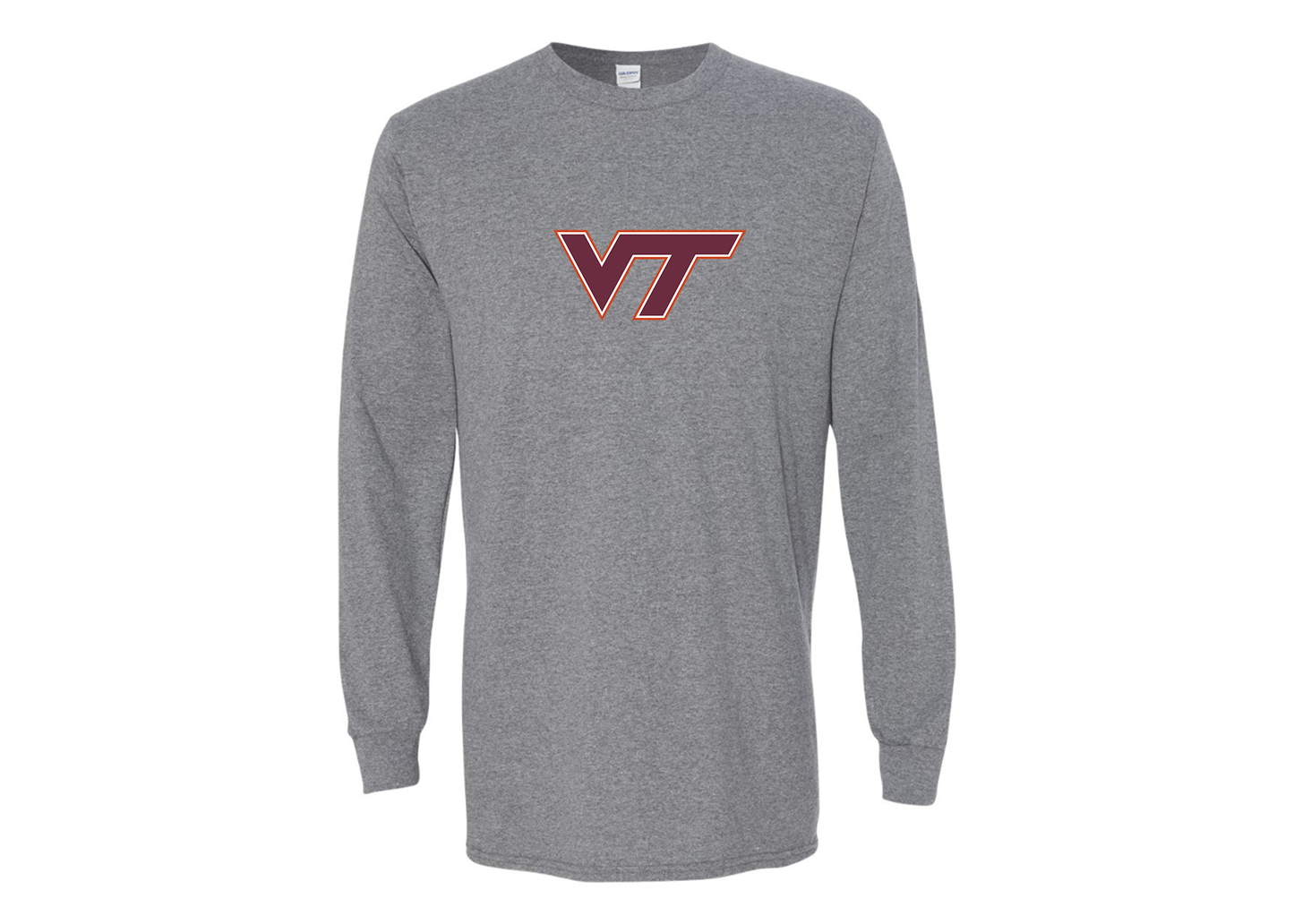 Men's Virginia Tech Hokies Gildan Heavy Cotton Long Sleeve T-Shirt