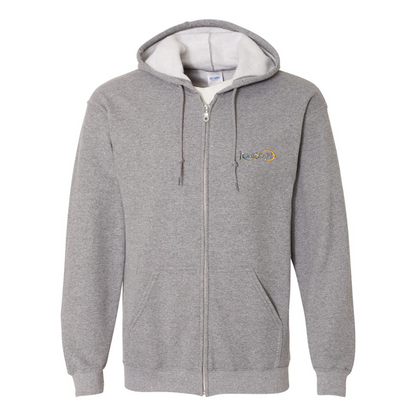 Men's Runescape Logo Gildan  Heavy Blend Full Zip Hooded Sweatshirt