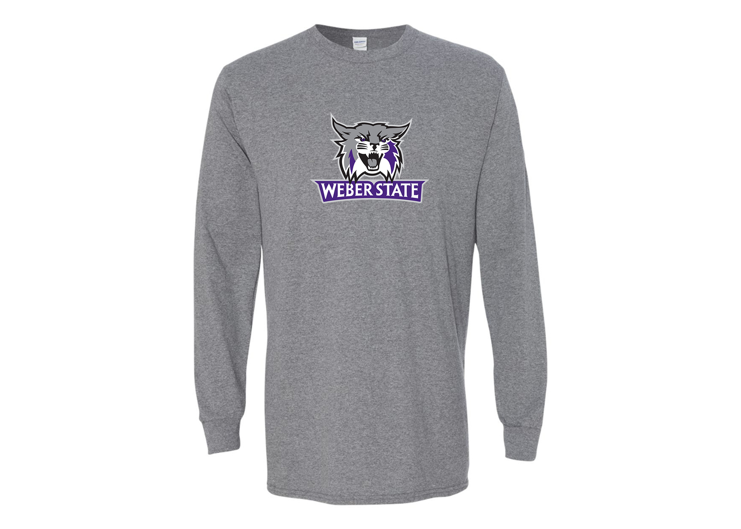 Men's Weber State Wildcats Gildan Heavy Cotton Long Sleeve T-Shirt