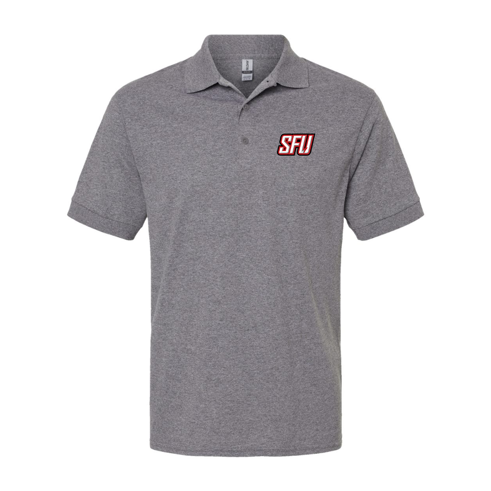 Men's Saint Francis Red Flash Logo Gildan Dry Blend Jersey Polo