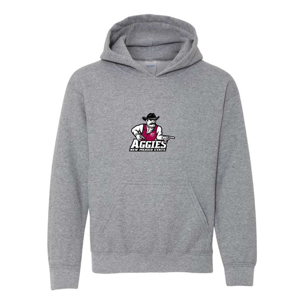 Youth Aggies New Mexico State Logo Gildan Heavy Blend  Hooded Sweatshirt