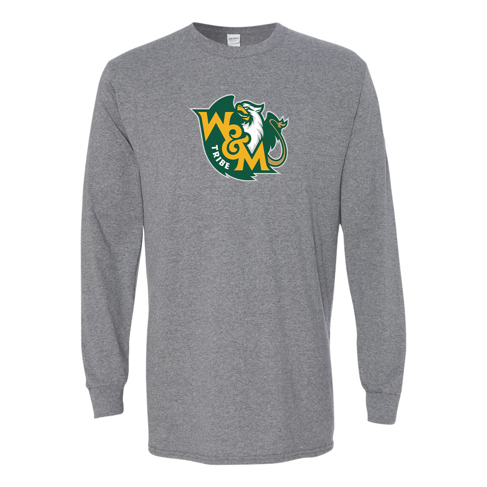 Men's William and Mary Tribe Gildan Heavy Cotton Long Sleeve T-Shirt