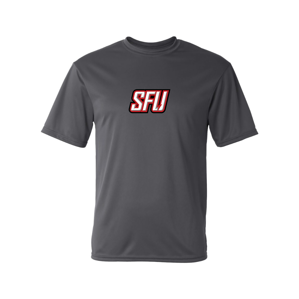 Men's Saint Francis Red Flash Logo Polyester T-Shirt