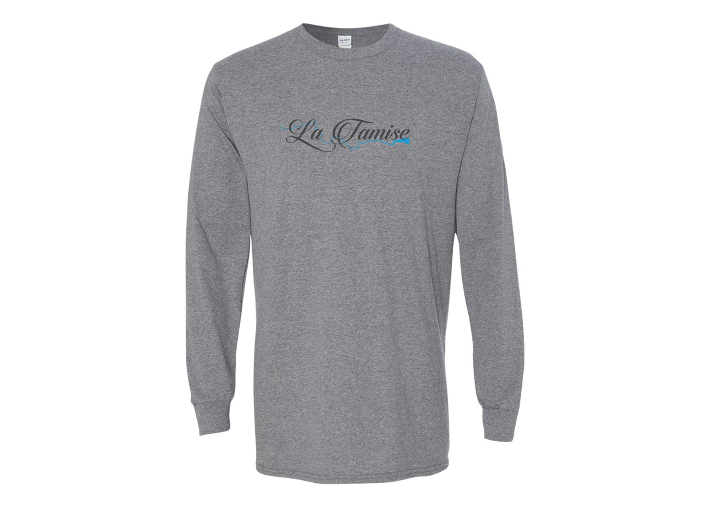 Men's La Tamise Logo Gildan Heavy Cotton Long Sleeve T-Shirt