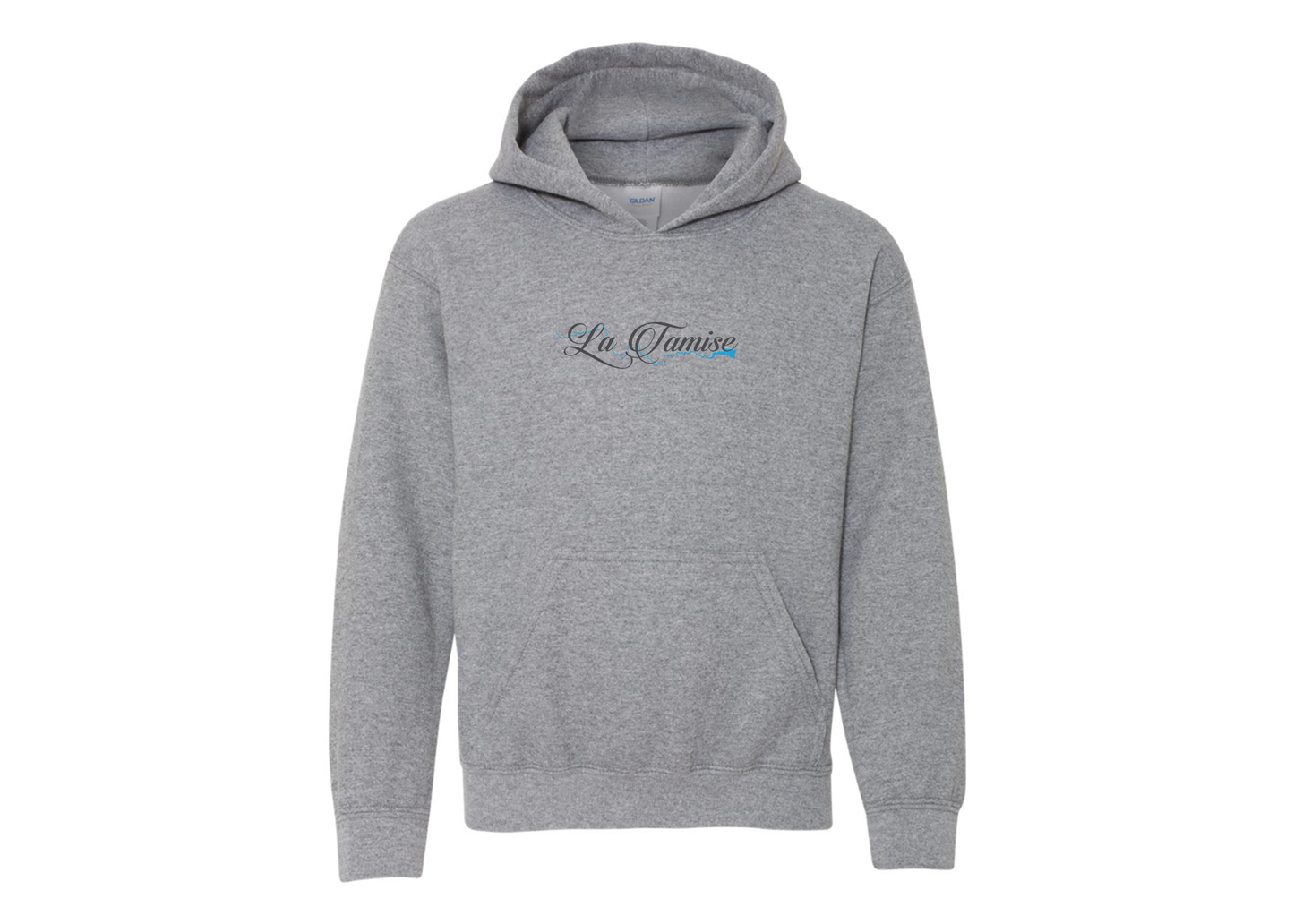 Youth La Tamise Logo Gildan Heavy Blend  Hooded Sweatshirt