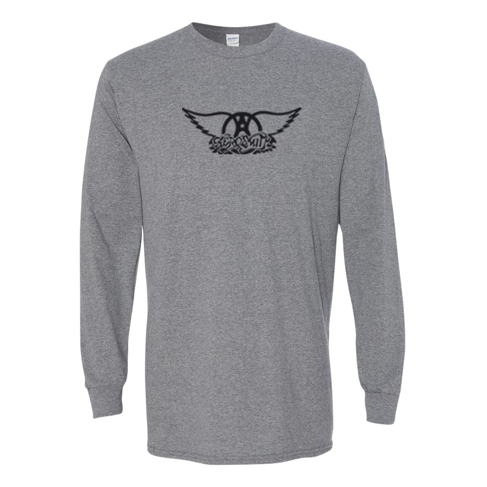 Men's Aerosmith Logo Gildan Heavy Cotton Long Sleeve T-Shirt