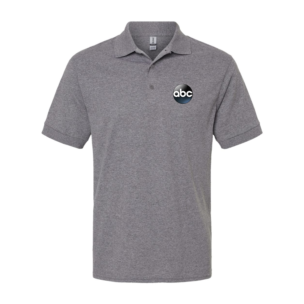 Men's Abc Logo Gildan Dry Blend Jersey Polo