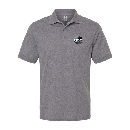Men's Abc Logo Gildan Dry Blend Jersey Polo