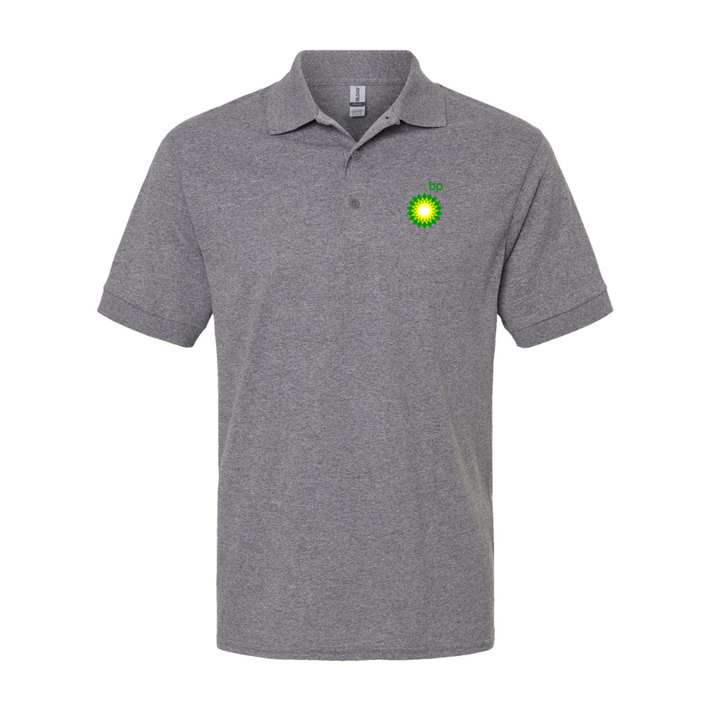 Men's BP Oil Logo Gildan Dry Blend Jersey Polo