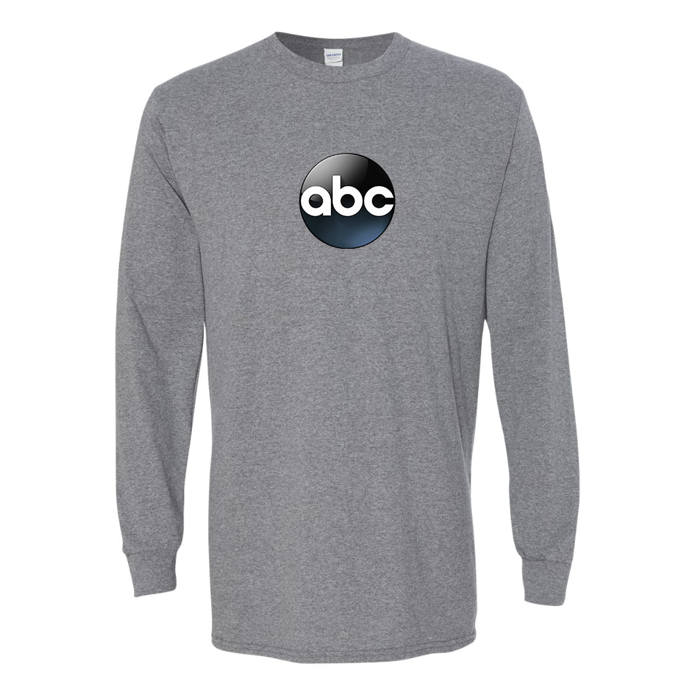 Men's Abc Logo Gildan Heavy Cotton Long Sleeve T-Shirt