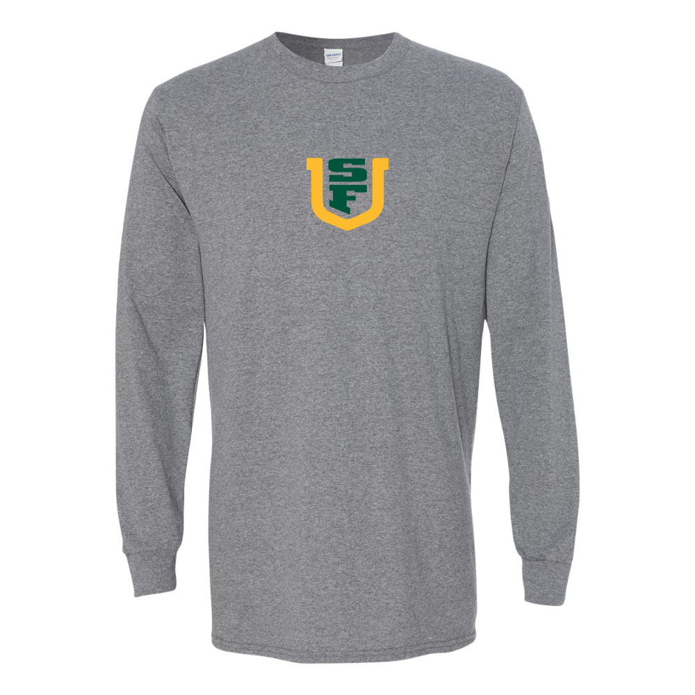 Men's San Francisco Dons Logo Gildan Heavy Cotton Long Sleeve T-Shirt
