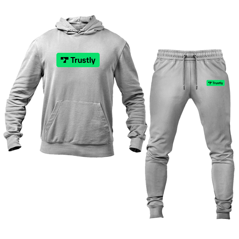 Men's Trustly Horizontal Logo Hoodie Joggers Set