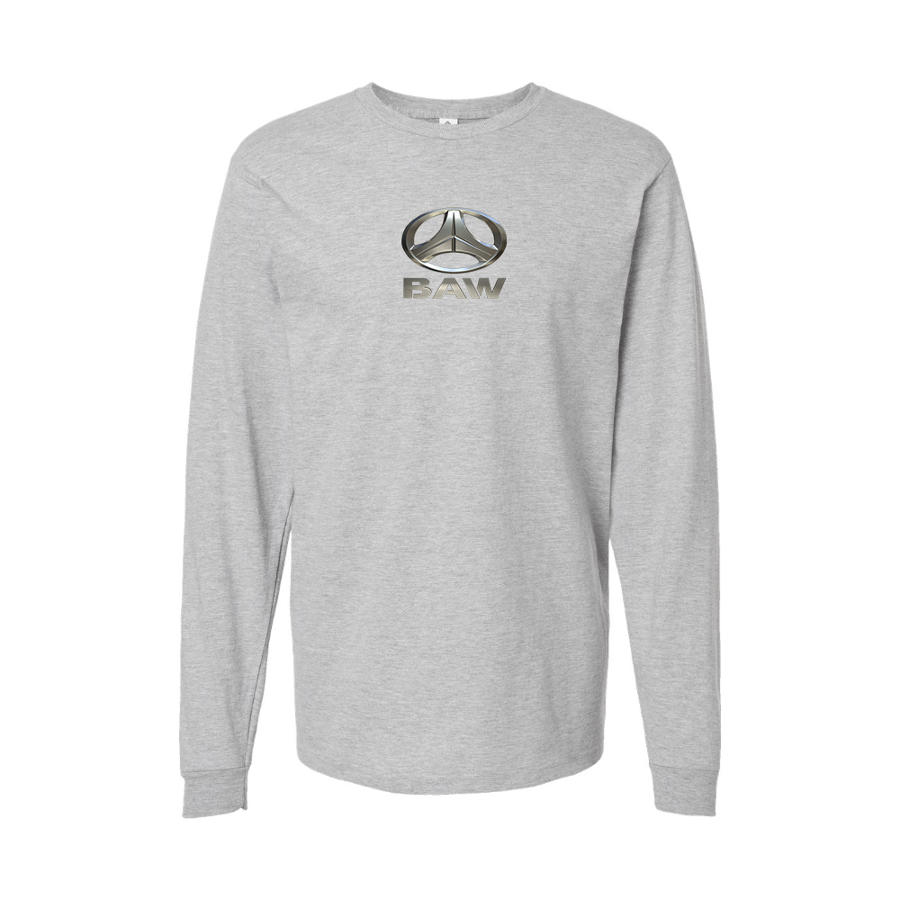 Men's Beijing Automobile Works Logo Long Sleeve T-Shirt