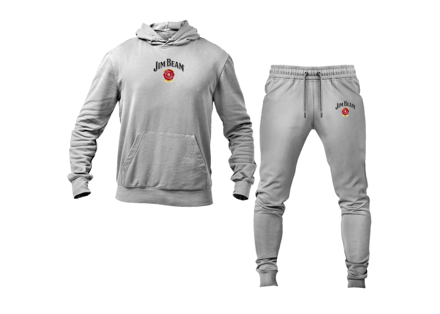 Men's Jim Beam Logo Hoodie Joggers Set