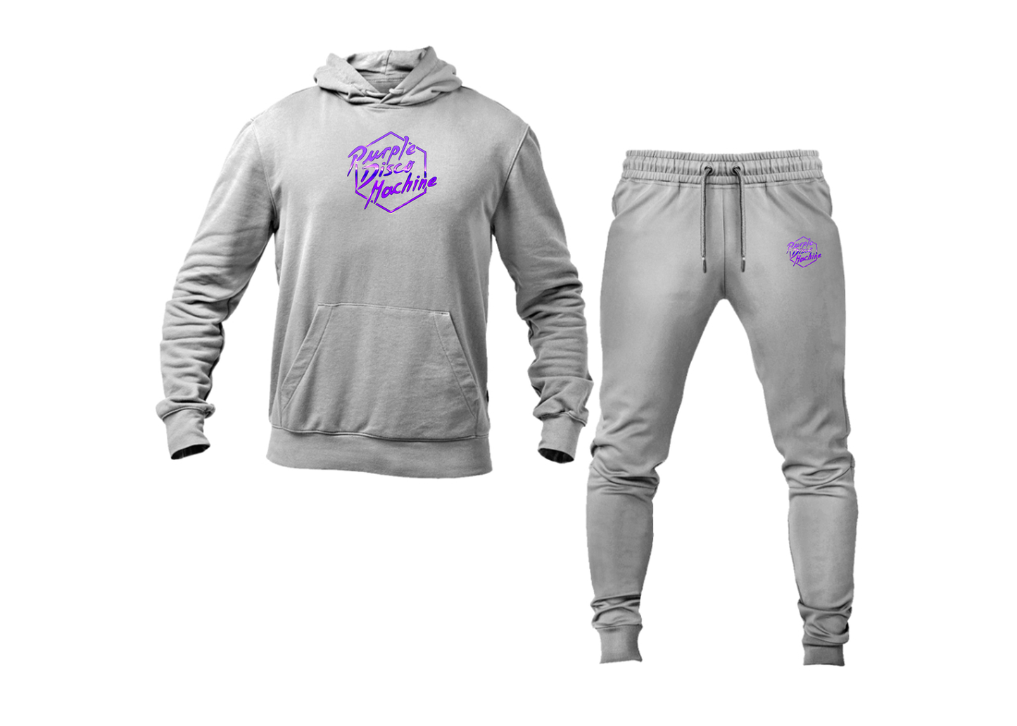 Men's Purple Disco Machine Hoodie Joggers Set
