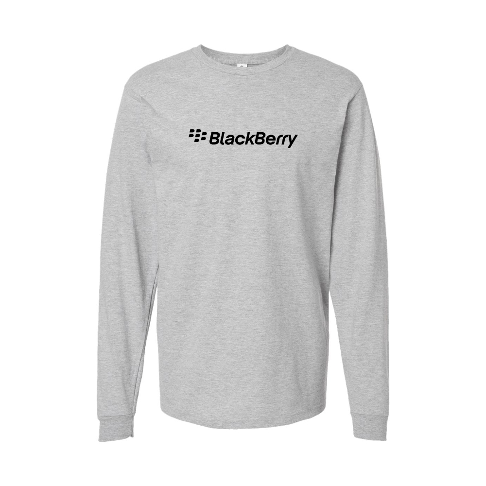 Youth Blackberry Logo Cotton Long Sleeve T-Shirt