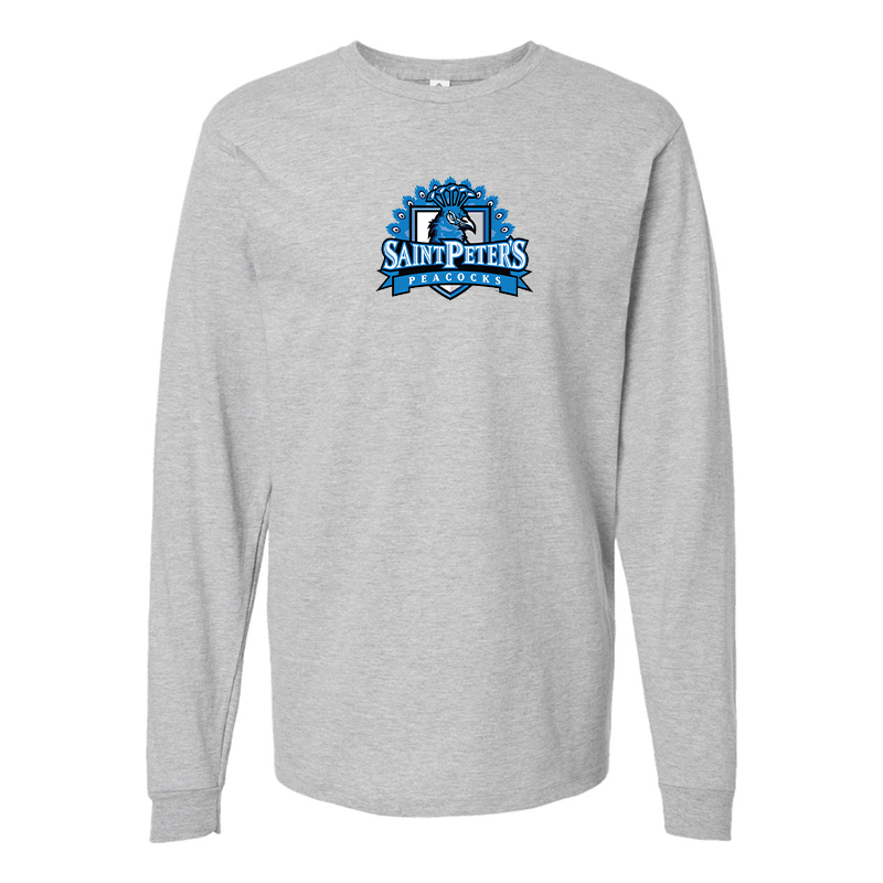 Men's Saint Peters Peacocks Logo Long Sleeve T-Shirt
