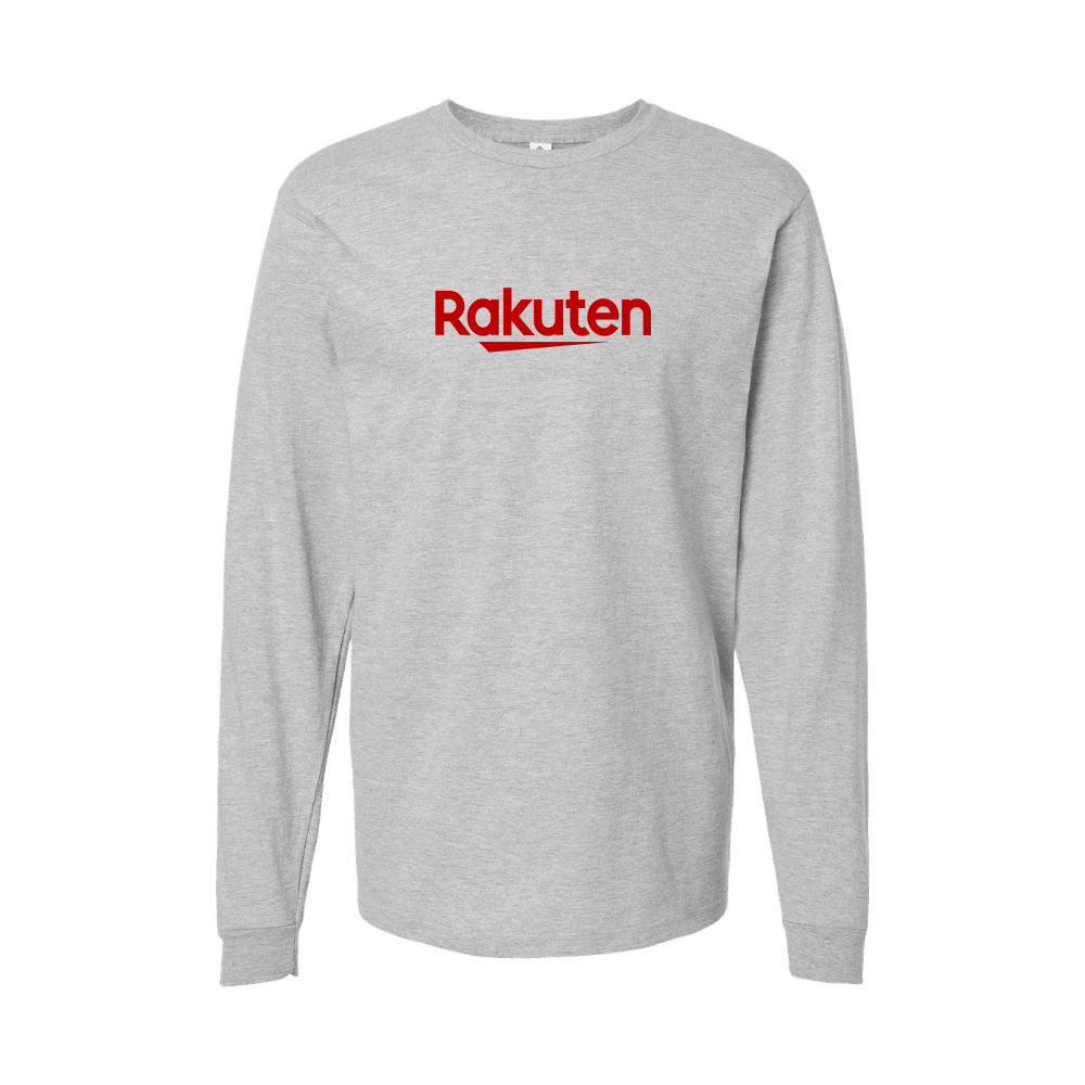 Youth Rakuten Logo Cotton Long Sleeve T-Shirt