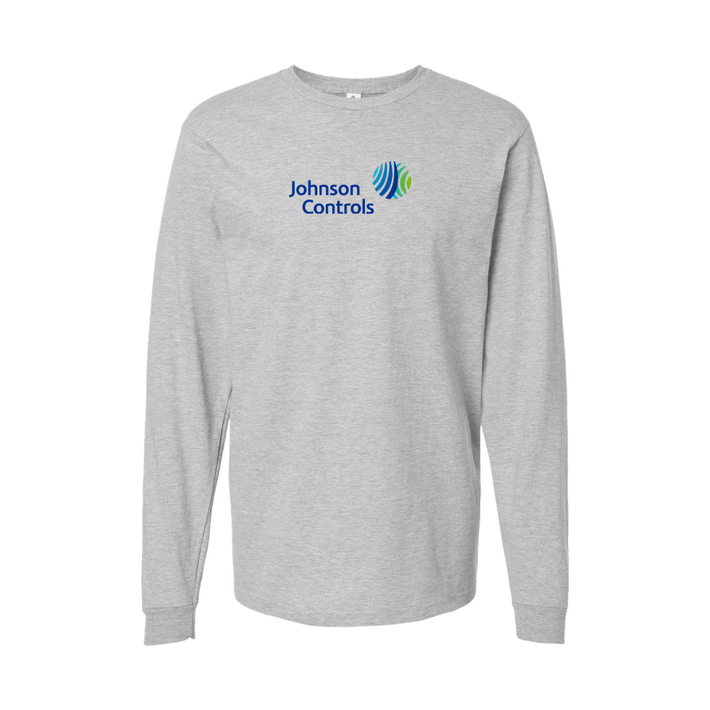 Youth Johnson-Controls Logo Cotton Long Sleeve T-Shirt