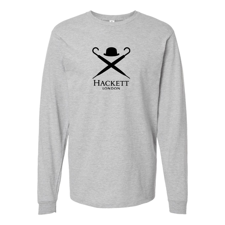 Youth Hackett London Logo Cotton Long Sleeve T-Shirt