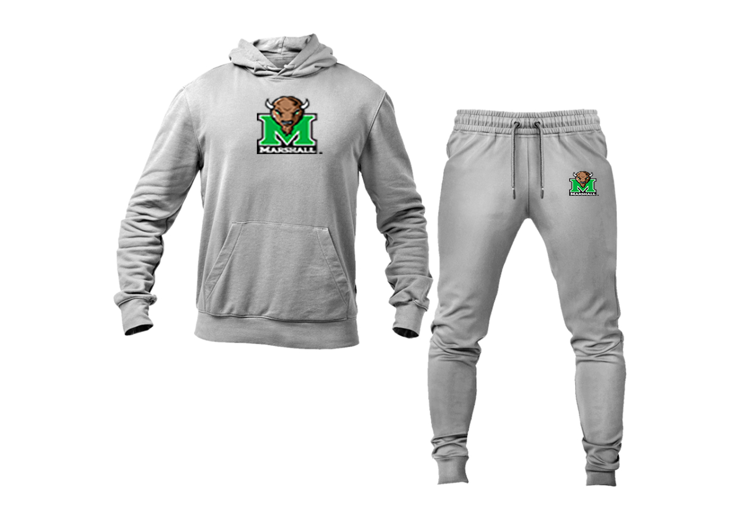Men's Marshall Thundering Herd Logo Hoodie Joggers Set
