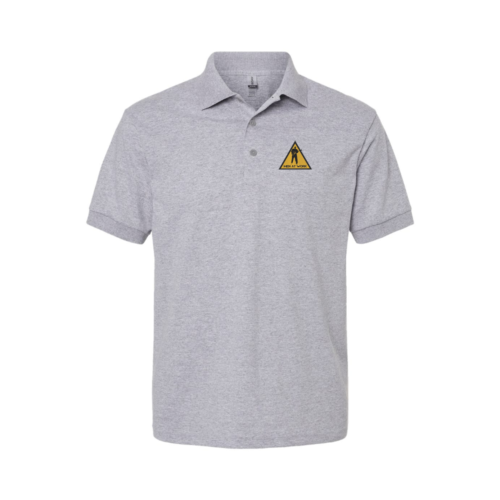 Men's Men at Work Logo Dry Blend Polo