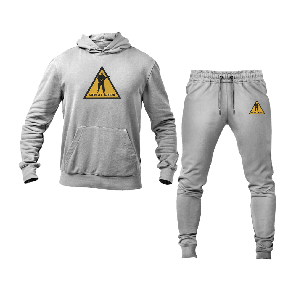 Men's Men at Work Logo Hoodie Joggers Set