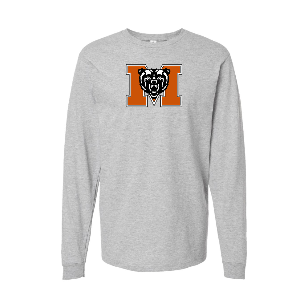 Youth Mercer Bears Logo Cotton Long Sleeve T-Shirt