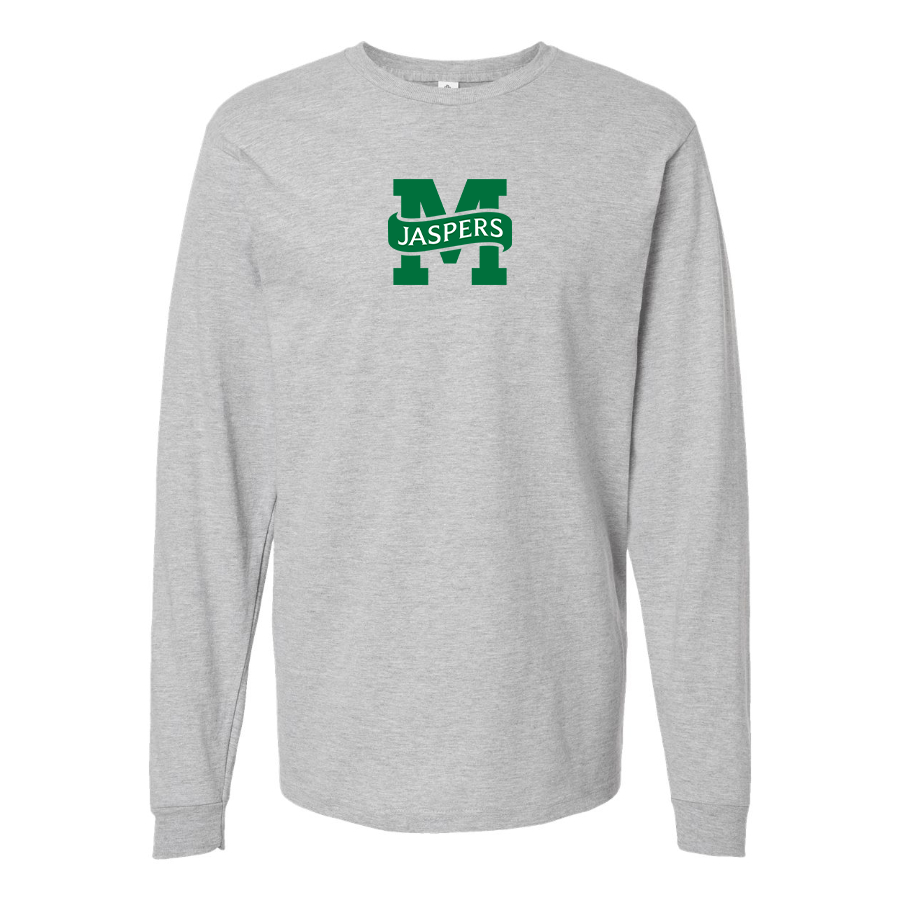 Youth Manhattan Jaspers Logo Cotton Long Sleeve T-Shirt