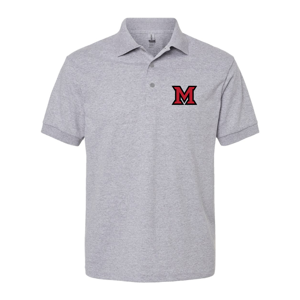 Men's Miami Ohio RedHawks Logo Dry Blend Polo