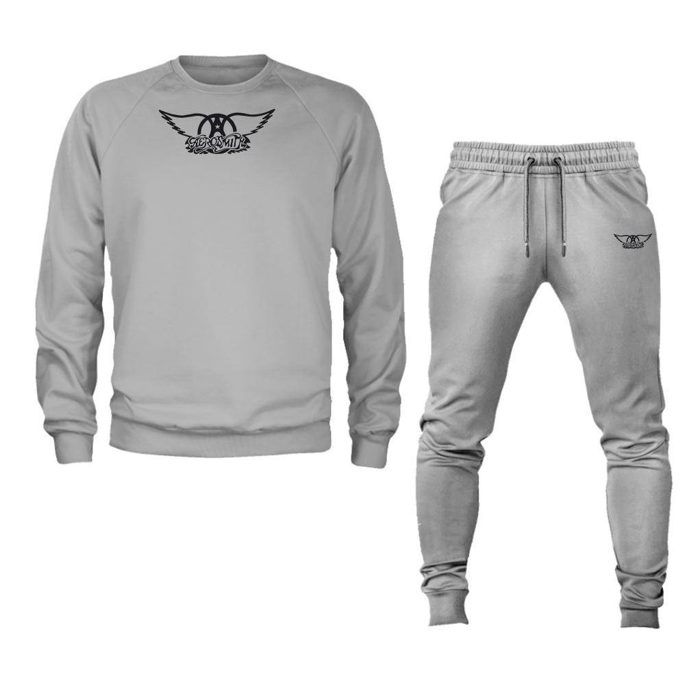 Men's Aerosmith Logo Crewneck Sweatshirt Joggers Suit