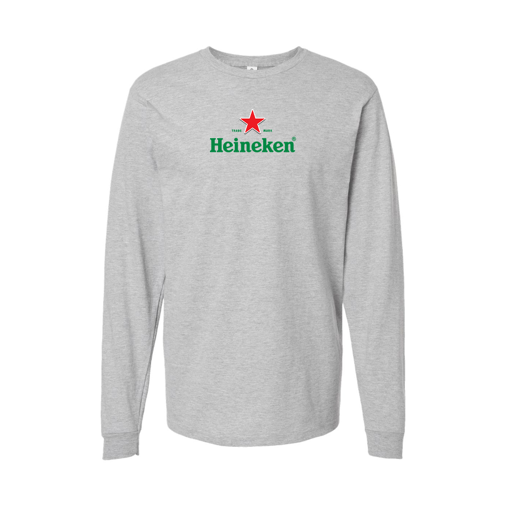 Youth Heineken Logo Cotton Long Sleeve T-Shirt