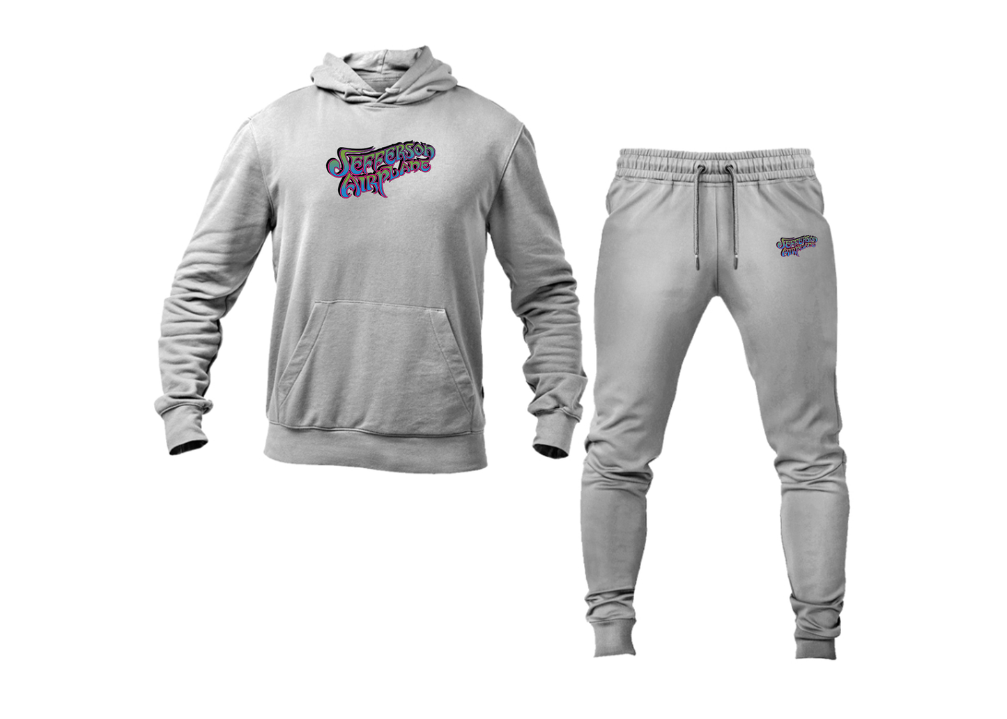 Men's Jefferson Airplane Logo Hoodie Joggers Set