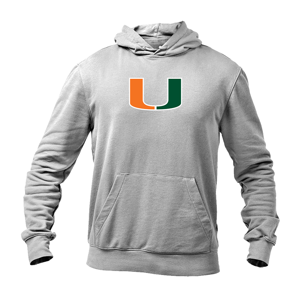 Men's Miami Hurricanes Logo Pullover Hoodie