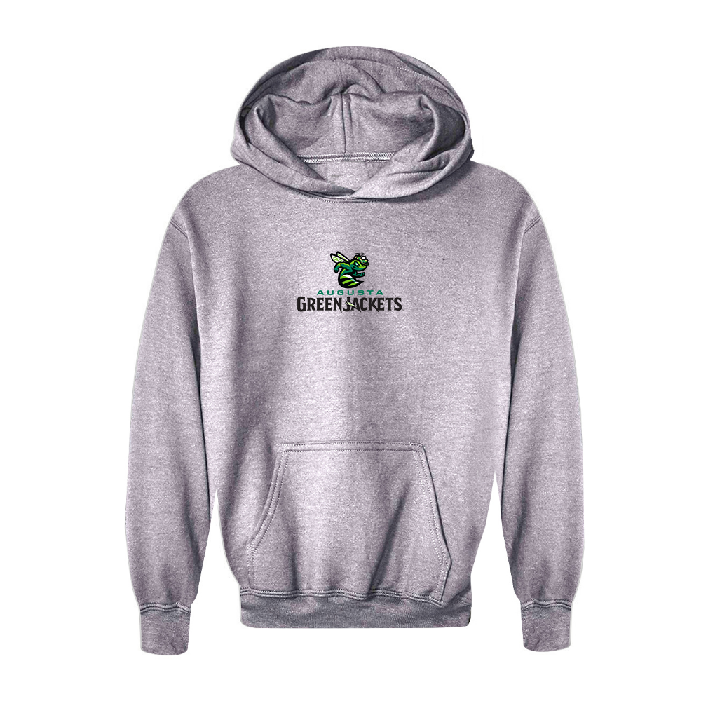 Youth Augusta GreenJackets Logo Pullover Hoodie