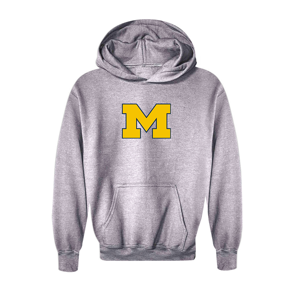 Youth Michigan Wolverines Logo Pullover Hoodie