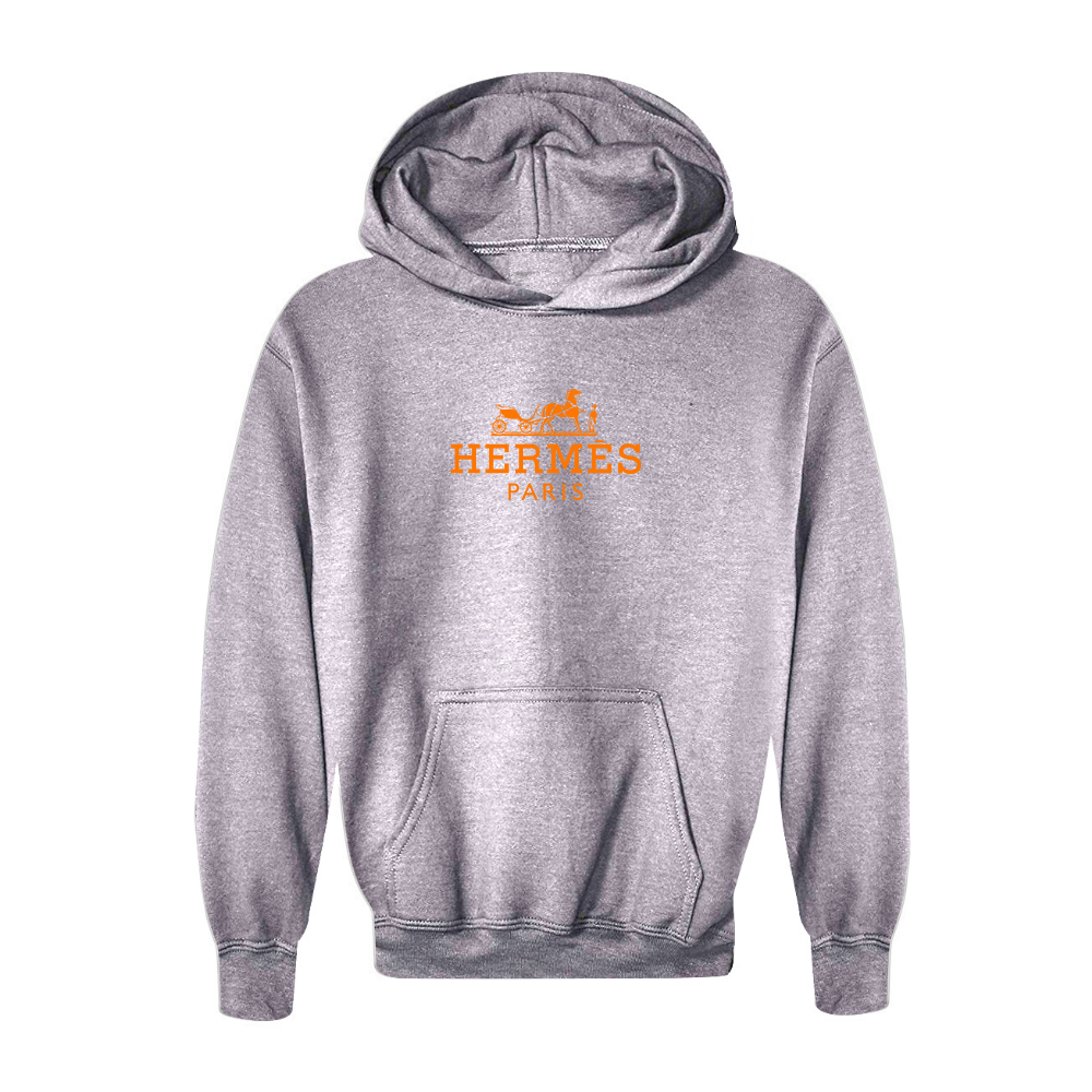 Youth Hermès Logo Pullover Hoodie