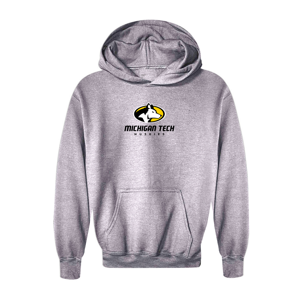 Youth Michigan Tech Huskies Logo Pullover Hoodie