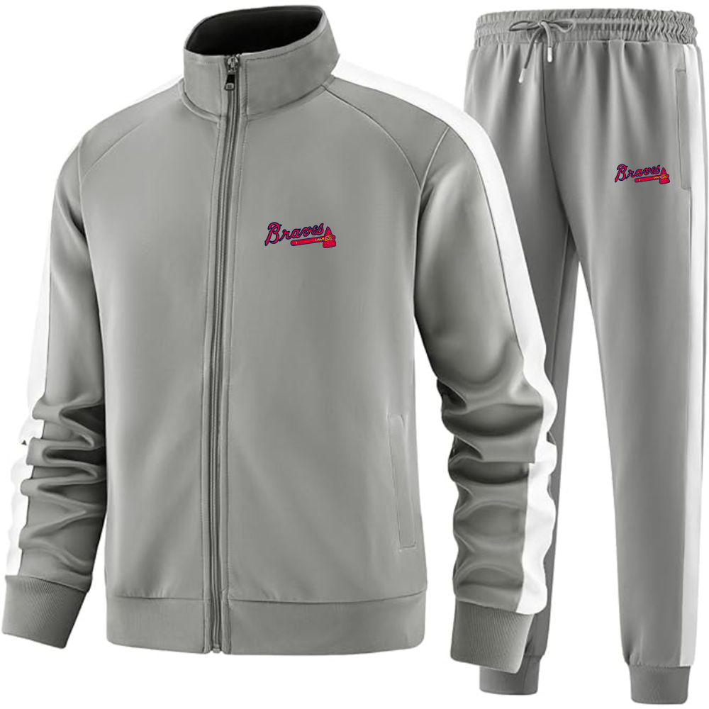 Men's Atlanta Braves Logo Dri-Fit TrackSuit